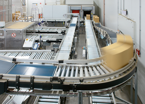 Conveyor technology from LTW - roller conveyors with package